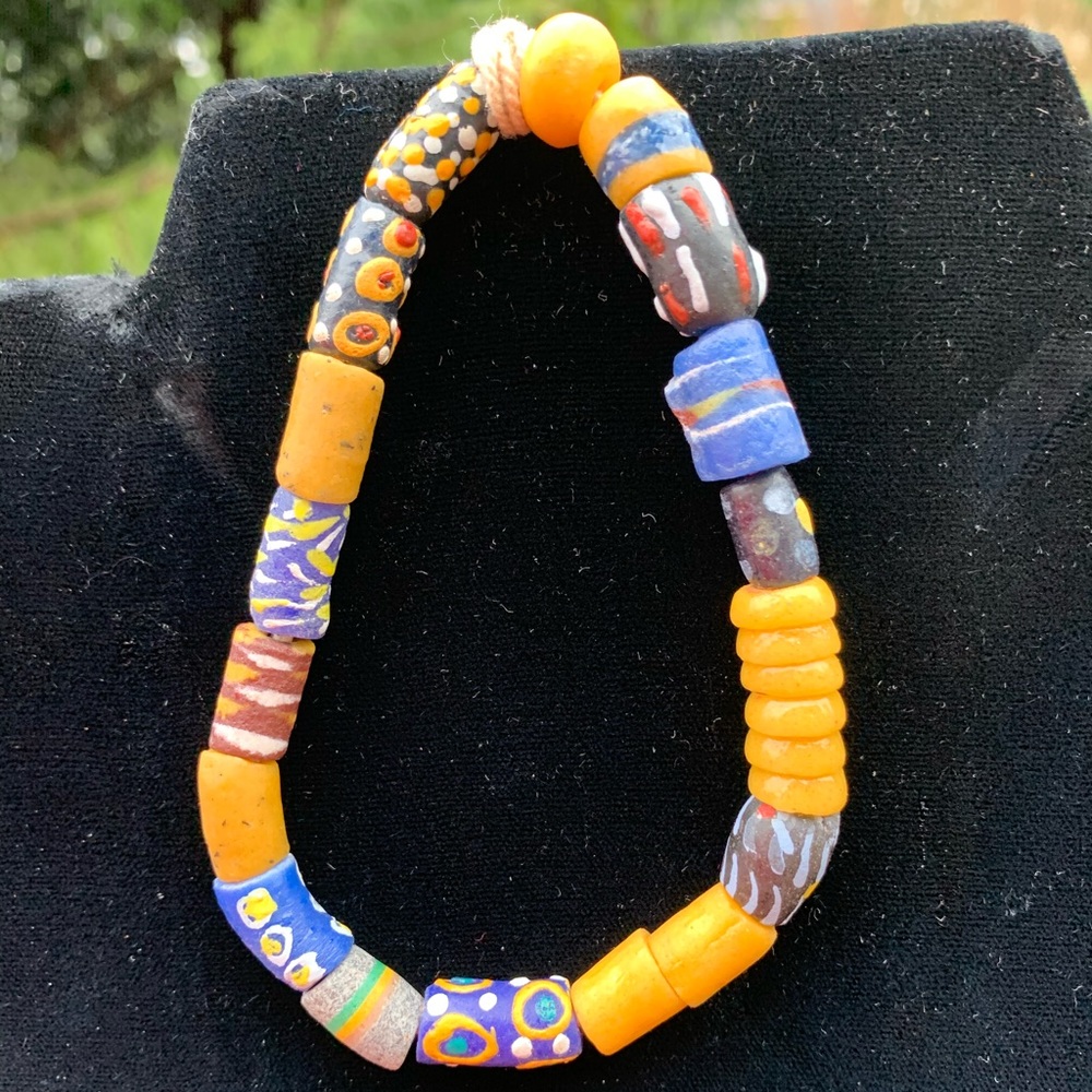 African Hand Designed Beads/Bracelet